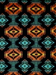 Windrunner Black Native American Fleece Fabric	